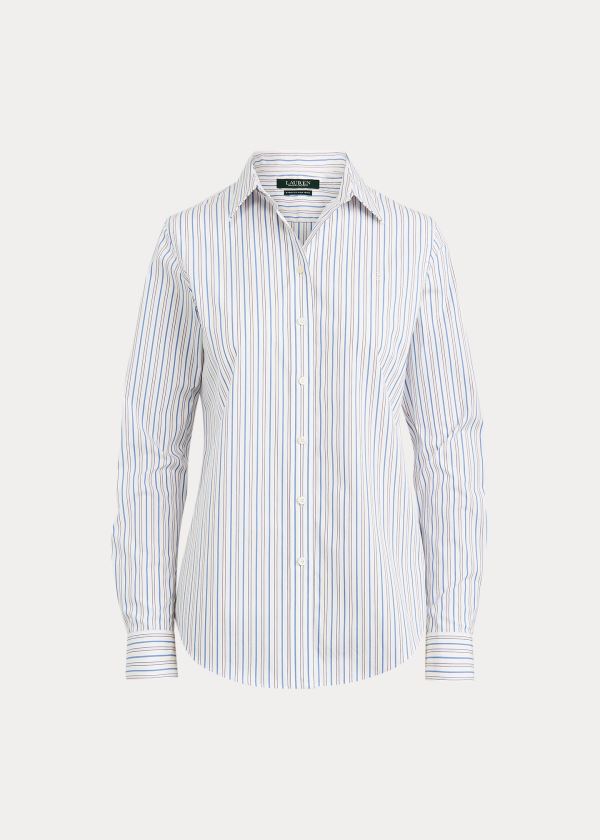 Camisa Ralph Lauren Easy Care Striped Mulher 06978-CDYR